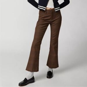 🔔🕊️BRAND NEW WITHOUT TAGS Urban Outfitters Jamie Plaid Flare Trousers